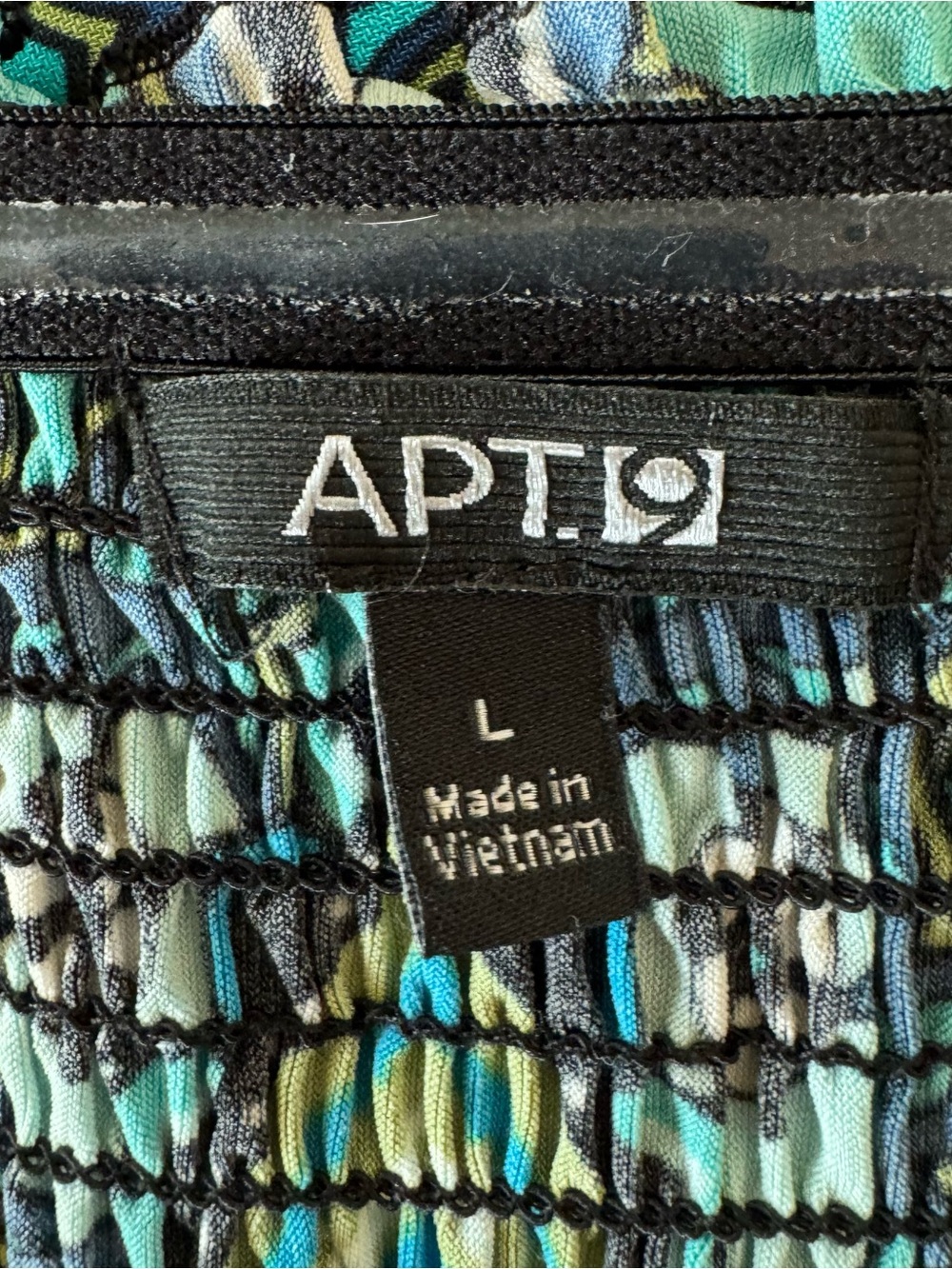 Maxi Flowy Summer Sundress Black & Teal Ombre Paisley Boho Festival Large - Picture 5 of 7